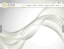 Tablet Screenshot of c-o-e.com